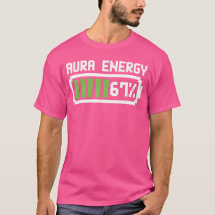 Camisa Aura Energy 67 Funny Meme Seis Sete 6 7 Hum