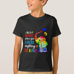 Camisa Autism Be Kind Mulheres Azul Seja Gentil Au