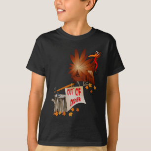 Camisa avariada da acção de graças