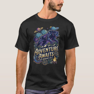 Camisa Aventura Espera  Gráfico de Viagem ao Ar Li