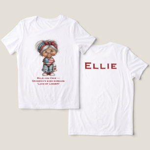 Camisa Avó Sassy Patriótica • Nome Personalizado