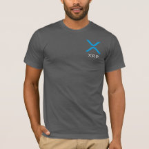 Camisa azul & branca da ondinha de XRP do logotipo