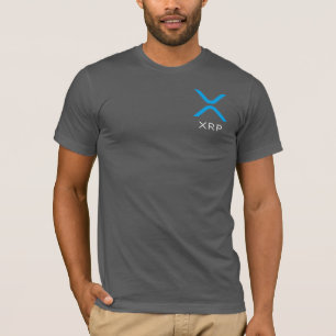 Camisa azul & branca da ondinha de XRP do logotipo