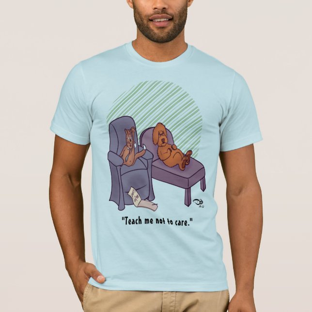 Camisa azul clara dos homens perdedores (Frente)