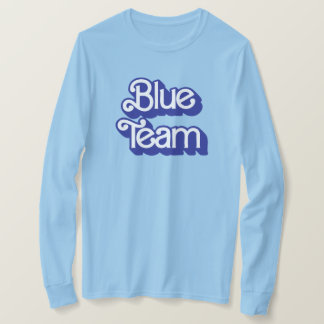 Camisa Azul da Equipe da Guerra Cor