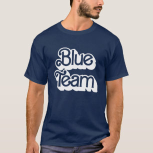 Camisa Azul da Equipe da Guerra Cor
