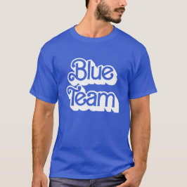 Camisa Azul da Equipe da Guerra Cor