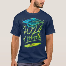 Camisa Azul de Formatura Personalizada com Nome
