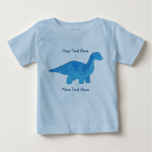 Camisa azul do dinossauro
