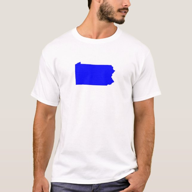 Camisa azul do estado de Pensilvânia (Frente)