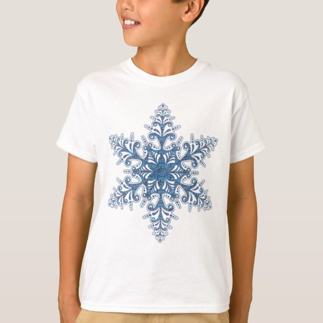 Camisa Azul Floco de Neve (Frente)