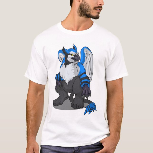 Camisa azul mais doméstica de Winja da psique (Frente)