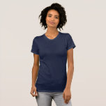 Camisa azul Marinho / Personalizar<br><div class="desc">Camiseta feminina: Crie sua camiseta personalizada com texto. Ajustes fáceis (botão Editar Design) adicionando mais texto,  cores de fundo ou mais imagens.</div>