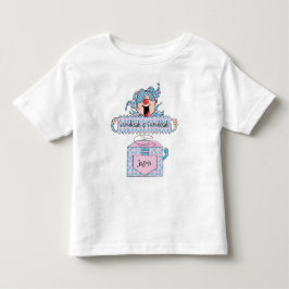 Camisa Azul Rosa de Hanukkah "Dreidel na Caixa"
