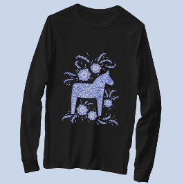 Camisa Azul Viking (T-Shirt) Dala Horse