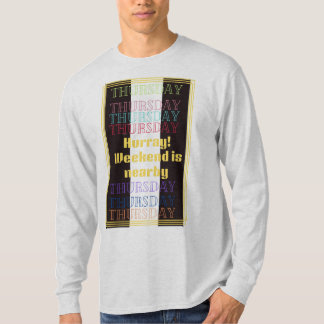 Camisa básica da coleção de lembretes semanais de