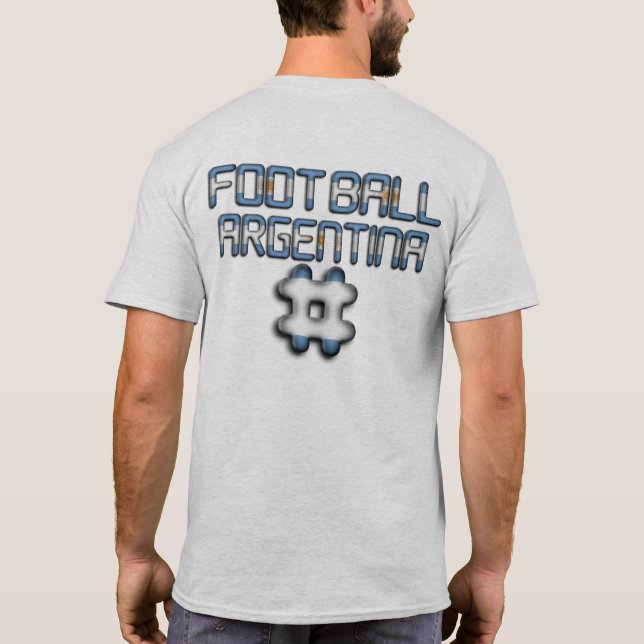 Camisa básica de futebol argentino (Verso)