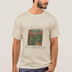 Camisa básica de homem: Experimente o Parque Nacio
