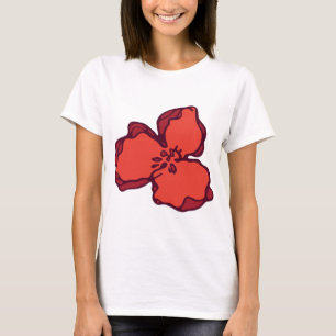 Camisa básica de mulher Floral: Bloom em estilo