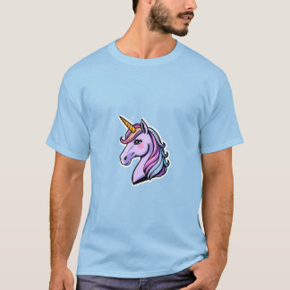 Camisa básica de unicórnio