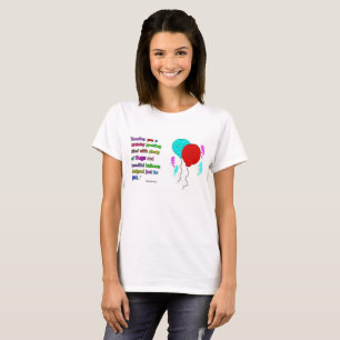 Camisa básica do T das mulheres das citações do