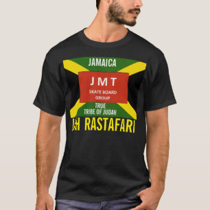 CAMISA BÁSICA ESCURA JAMAICA JAH RASTAFARI