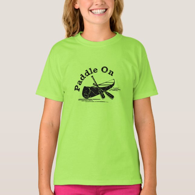 Camisa Básica Feminina Infantil - Remo Distorcido  (Frente)