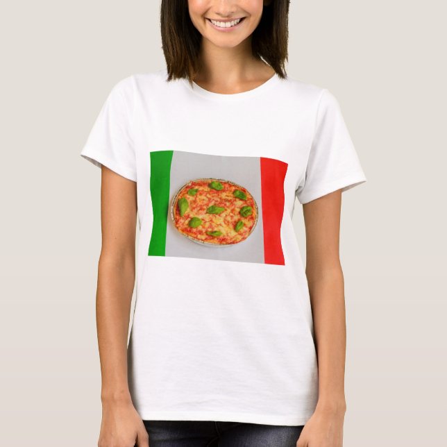 CAMISA BÁSICA FEMININA PIZZA ITALIANA (Frente)