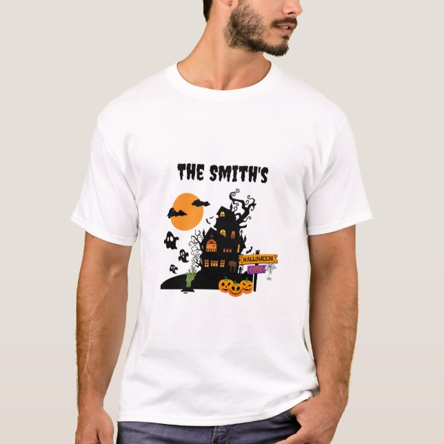 Camisa básica masculina do Festa de Halloween (Frente)
