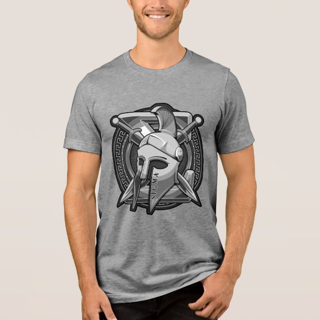 Camisa Básica Masculina SIGMA Helmet & Shield 3b (Frente)