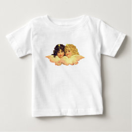 CAMISA BEBÊ NOME PERSONALIZADO COM ANJOS IRMÃS