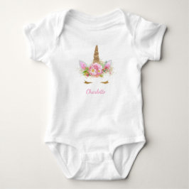 Camisa Bebê Unicórnio Rosto de Unicórnio Camisas d
