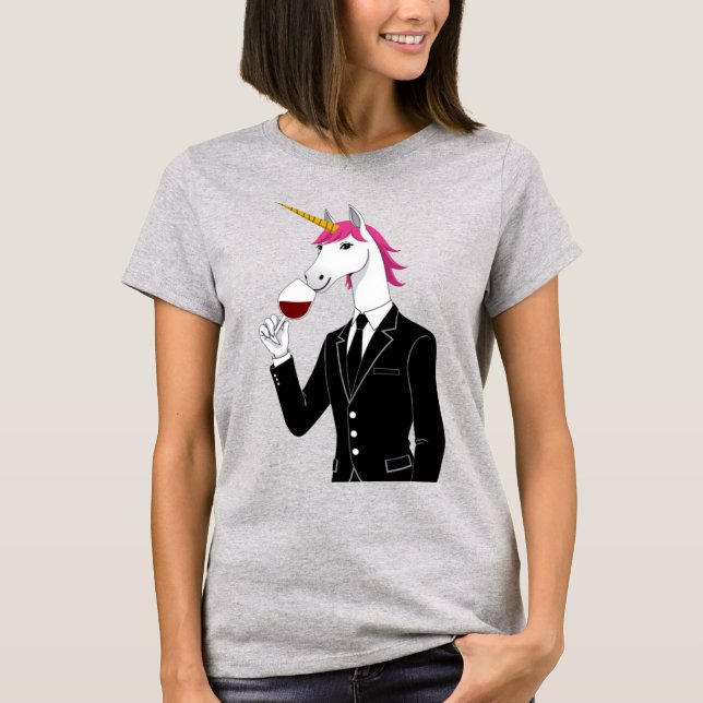 Camisa Bebendo Unicorn (Frente)