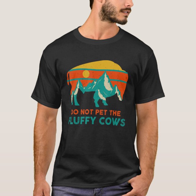 Camisa Bison Buffalo Engraçada Não Põe O Fluffy Co (Frente)