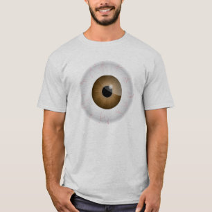 Camisa Bloodshot do globo ocular de Brown