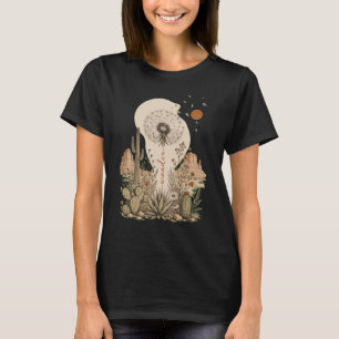 Camisa Boho Mãe Mama Vagabunda Deserto Flor Silves