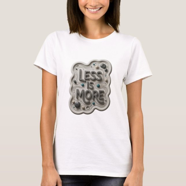 Camisa Bold Gray LESS IS MORE Design (Frente)