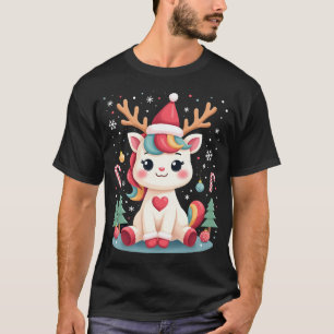 Camisa Bonita de Natal para Meninas e Mulheres Uni