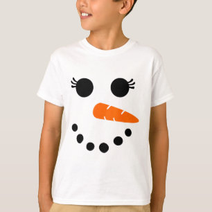 Camisa Bonita De Rosto De Neve Para Mulheres Menin
