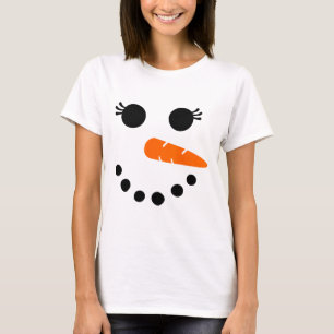 Camisa Bonita De Rosto De Neve Para Mulheres Menin