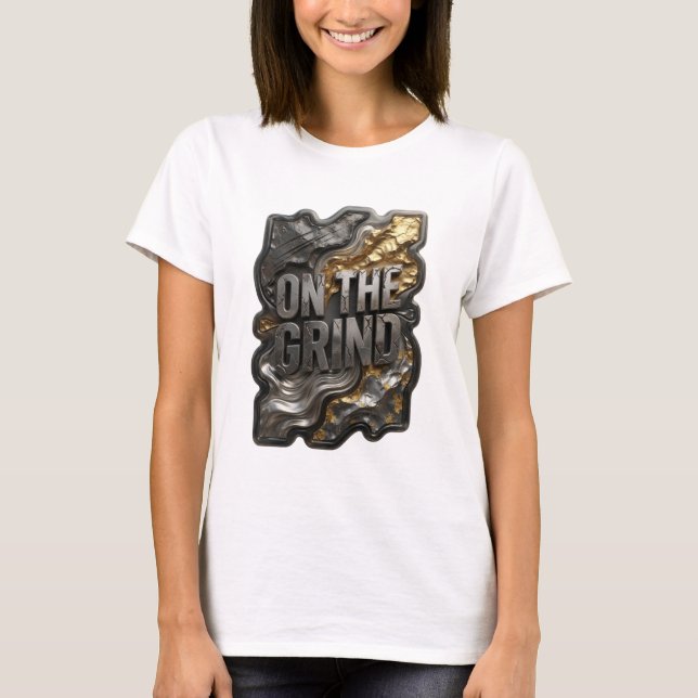 Camisa Bonita Prata ON THE GRIND Statement (Frente)