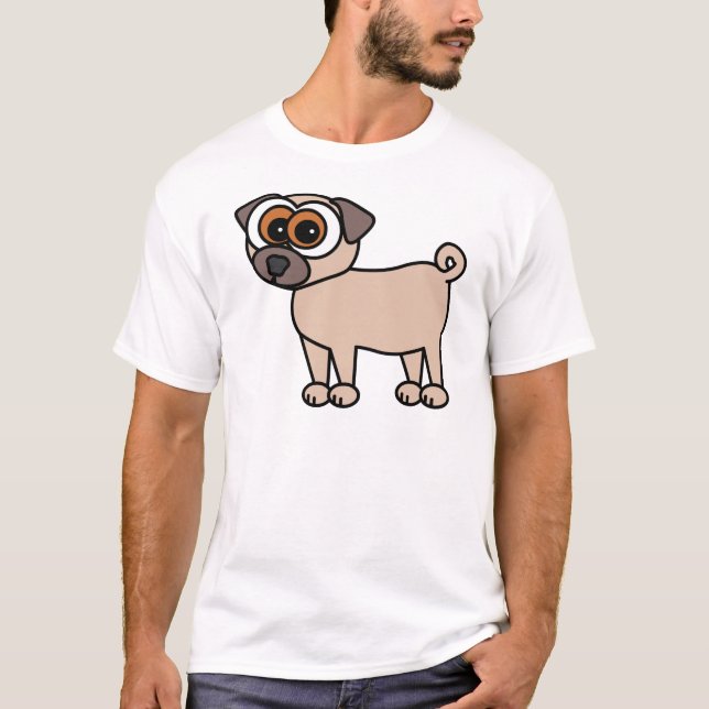 Camisa bonito do Pug (Frente)