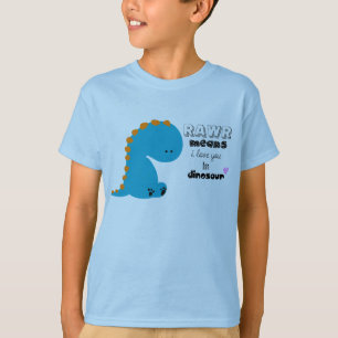 camisa bonito do rawr do dinossauro