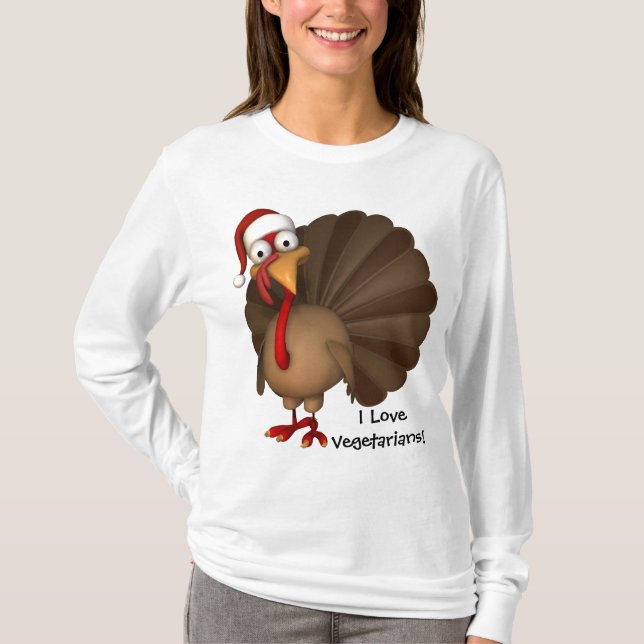Camisa bonito do vegetariano de Turquia - (Frente)