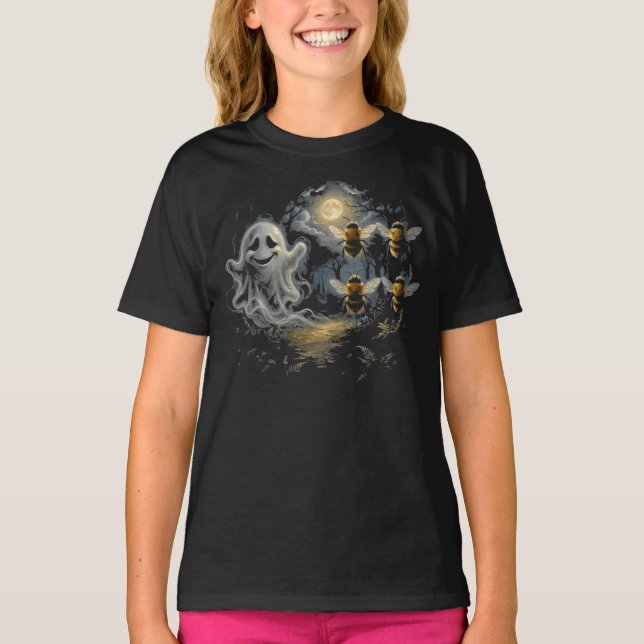 Camisa Boo Bees, Abelhas Fantasmas, Boo 4 Bees Fun (Frente)