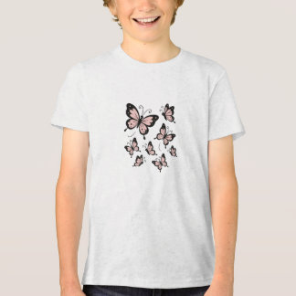 Camisa borboleta para meninas