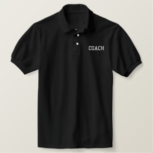 Camisa bordada do treinador