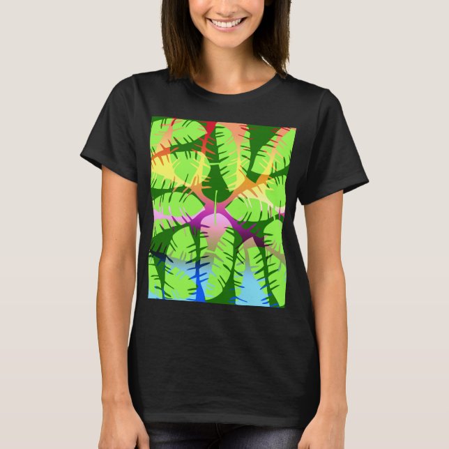 CAMISA BOTÂNICO FOLHAS DE BANANA RESUMO (Frente)