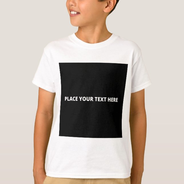 Camisa Branca Básica para Crianças (Frente)