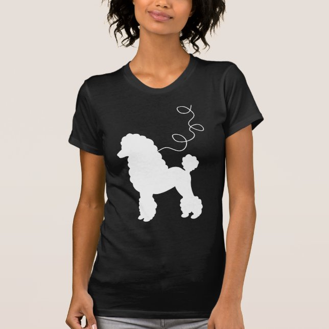 Camisa branca da saia da caniche (Frente)
